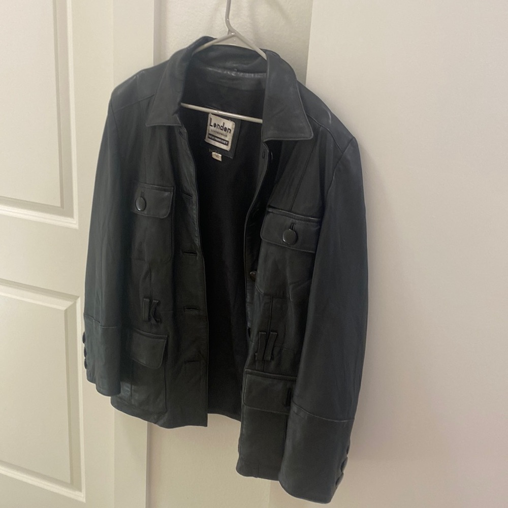 Vintage Black Leather Jacket